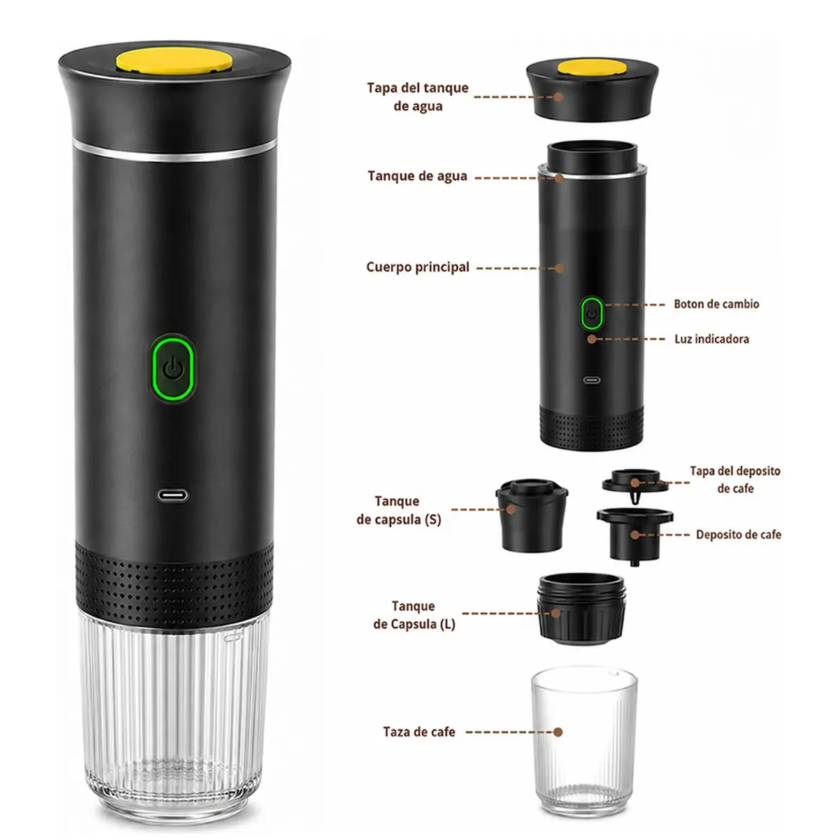 Cafetera Portatil Elite 3 en 1